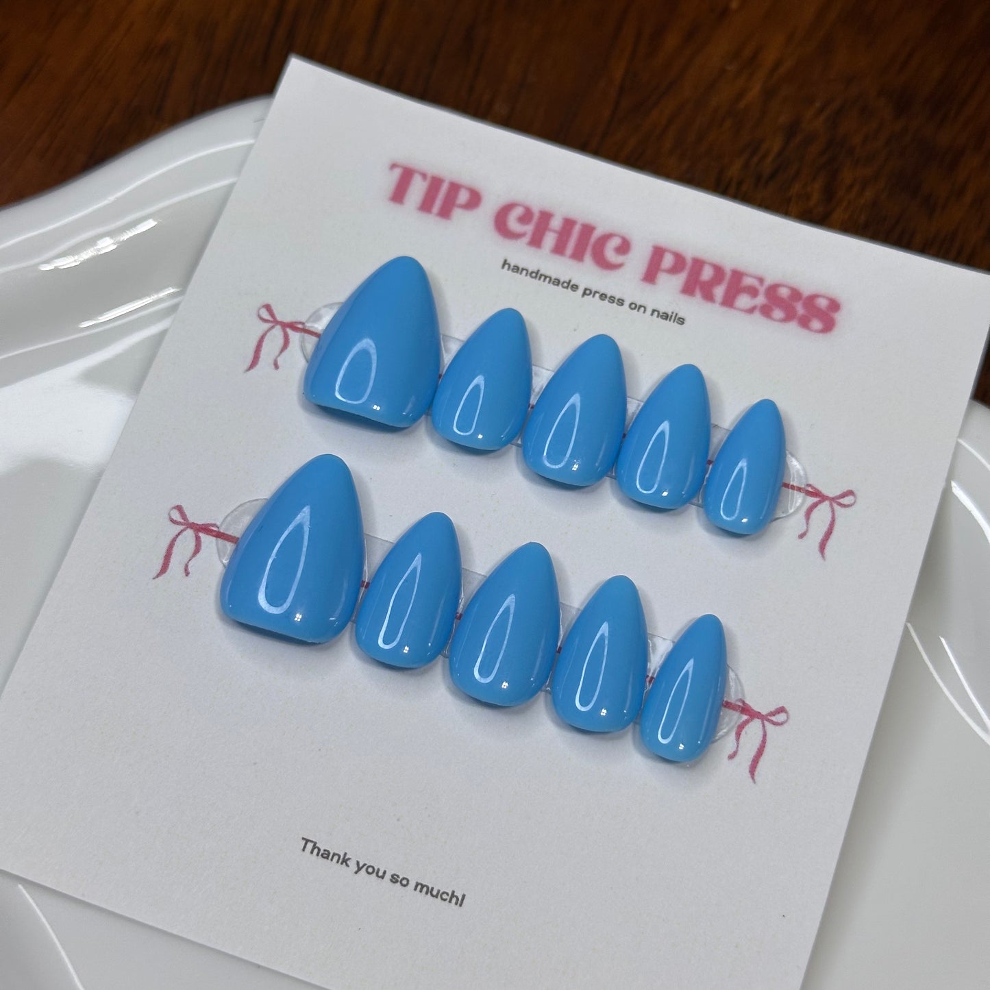Classic Solid Nail set in Coffin style
