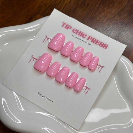 Classic Solid Nail set in Coffin style
